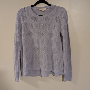 Loft Lavender‎ Knit Sweater Size M
